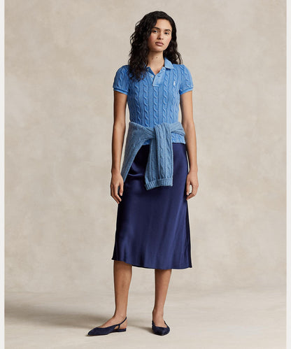 Polo Ralph Lauren – Poloshirt mit Zopfmuster