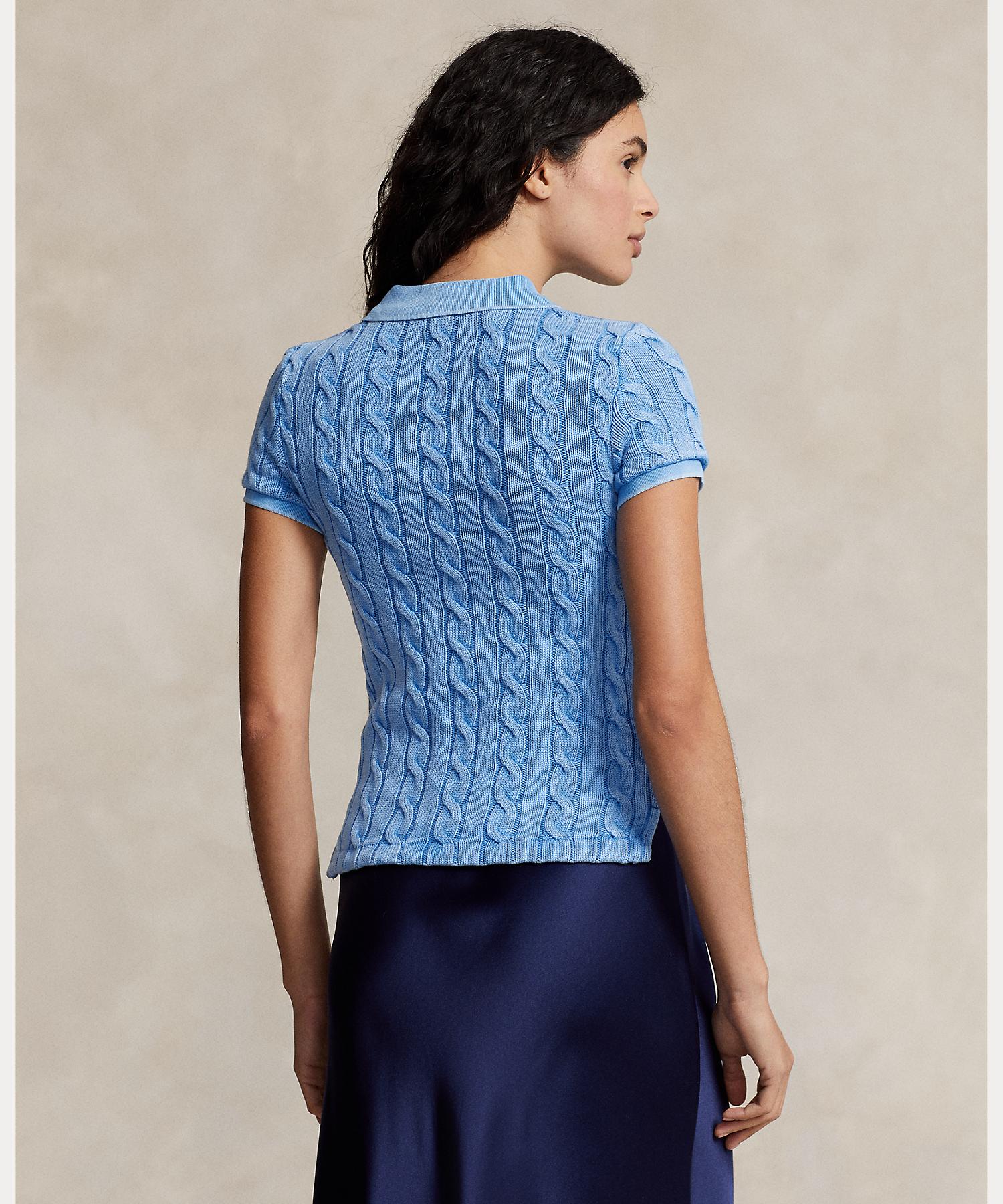 Polo Ralph Lauren – Poloshirt mit Zopfmuster