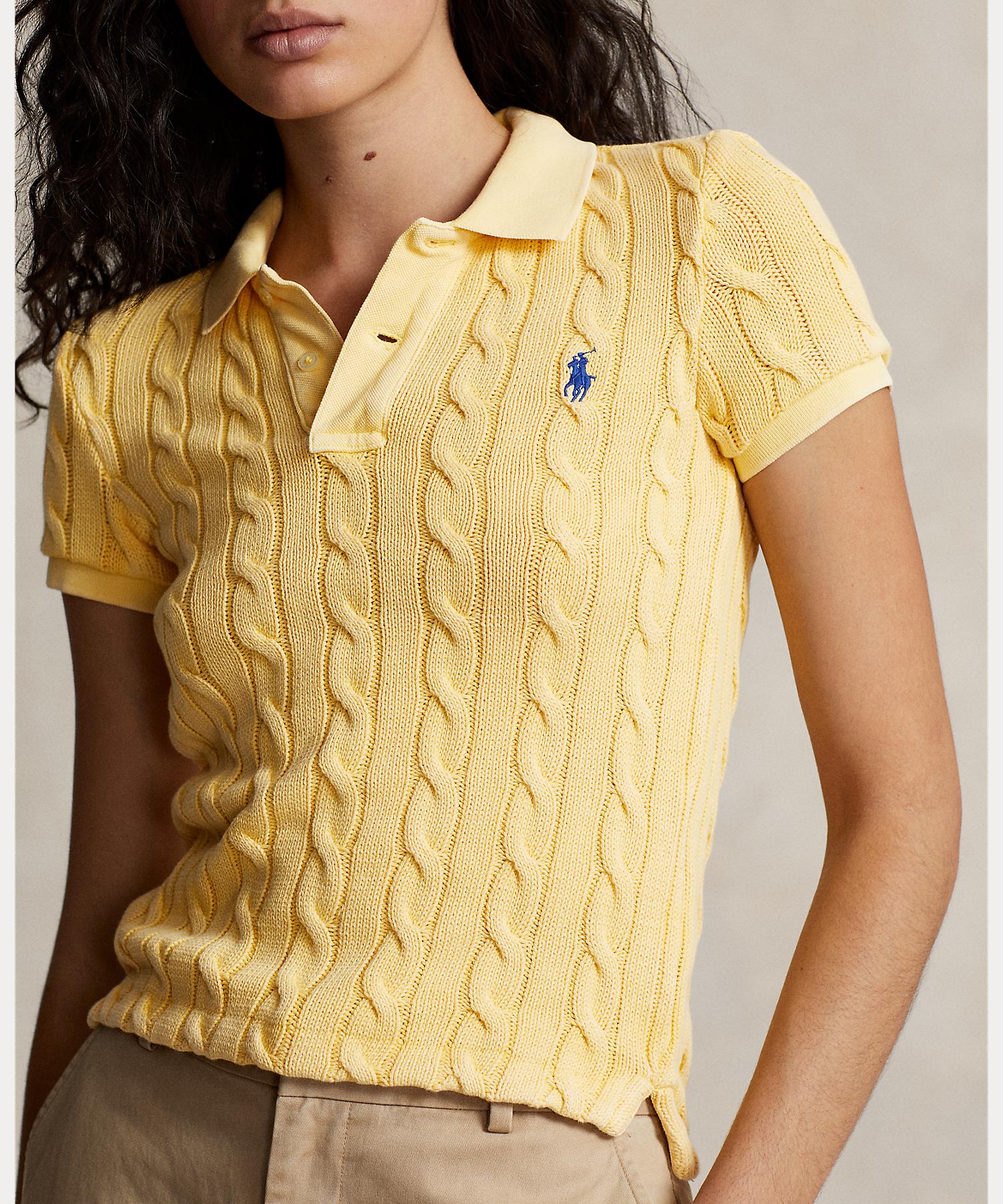 Polo Ralph Lauren – Poloshirt mit Zopfmuster