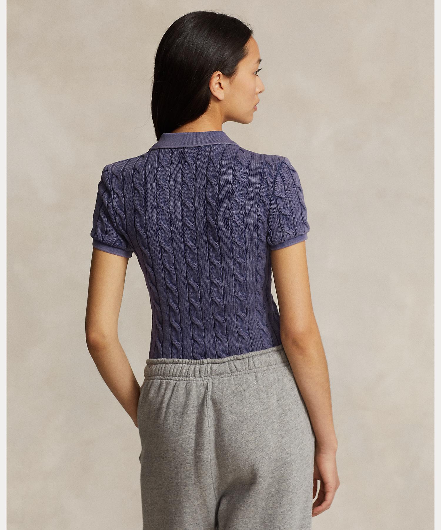 Polo Ralph Lauren – Poloshirt mit Zopfmuster