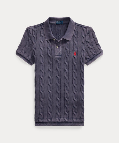 Polo Ralph Lauren – Poloshirt mit Zopfmuster