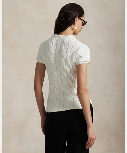 Polo Ralph Lauren POLO RALPH LAUREN Poloshirt aus Baumwolle mit Zopfmuster