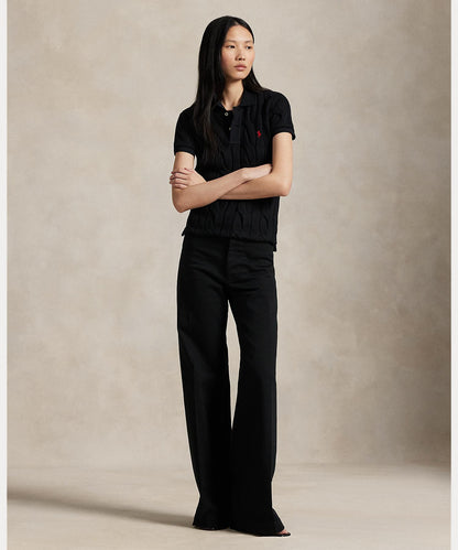 Polo Ralph Lauren POLO RALPH LAUREN Poloshirt aus Baumwolle mit Zopfmuster