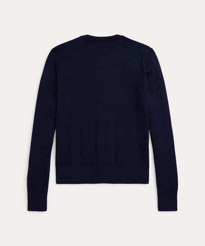 Polo Ralph Lauren POLO RALPH LAUREN Strickjacke aus Baumwolle mit Rundhalsausschnitt