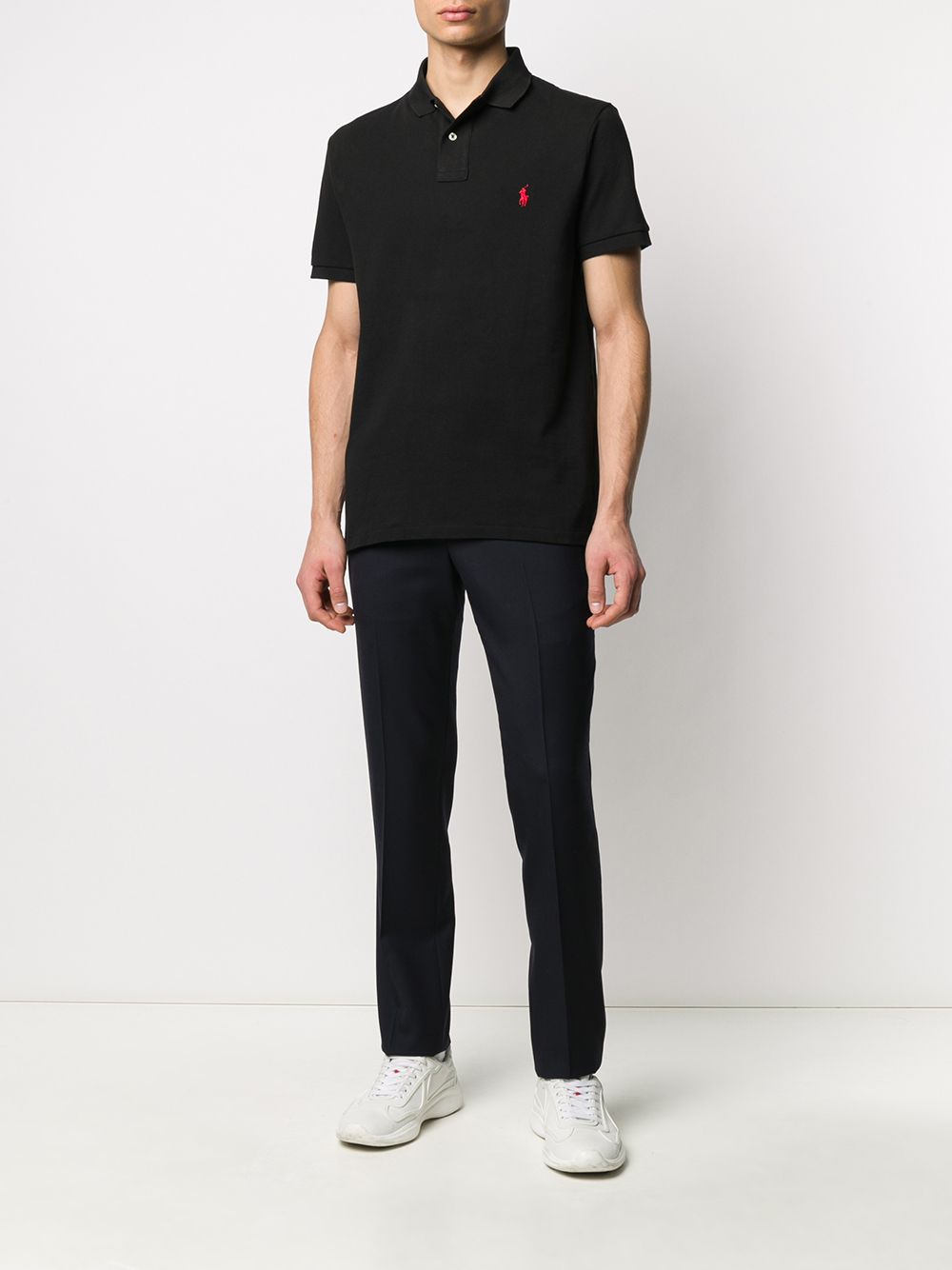 Mesh-Poloshirt mit klassischer Passform