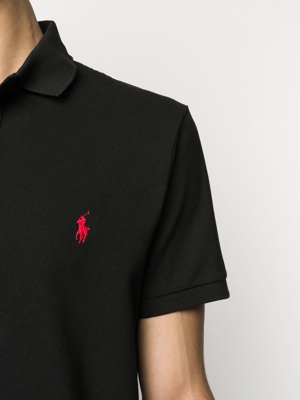 Mesh-Poloshirt mit klassischer Passform