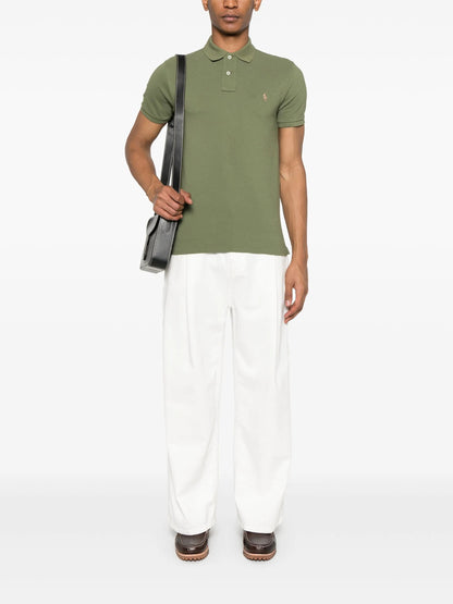 Slim Fit Mesh-Poloshirt