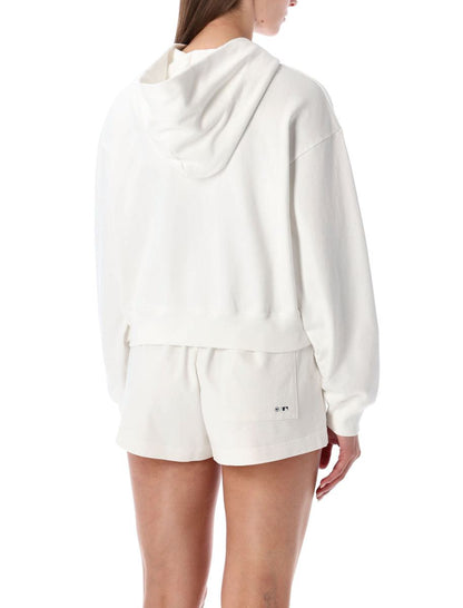 Sporty &amp; Rich – Kurzer Homerun-Hoodie mit Reißverschluss