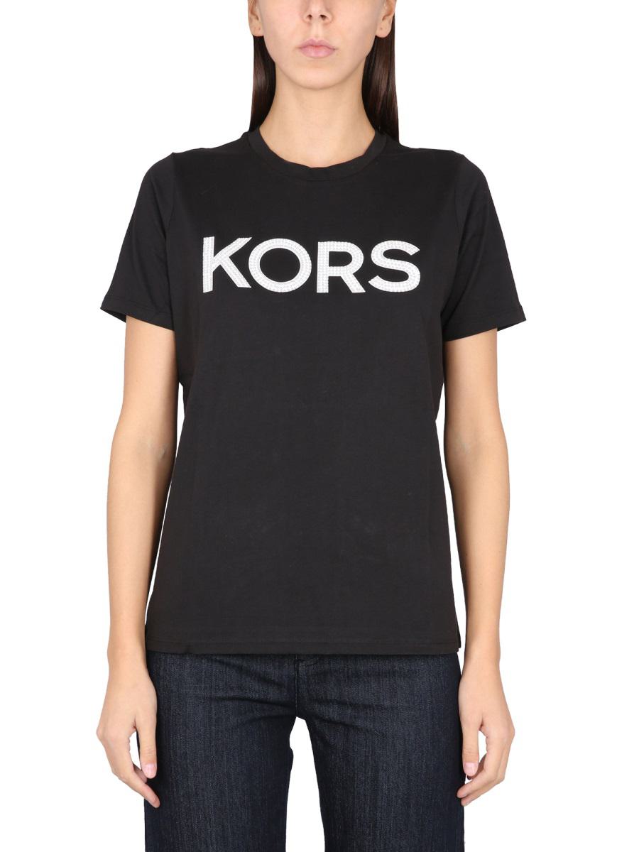 Michael Kors T-Shirt mit Rundhalsausschnitt