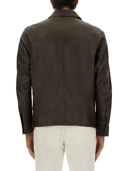 Boss Lederjacke