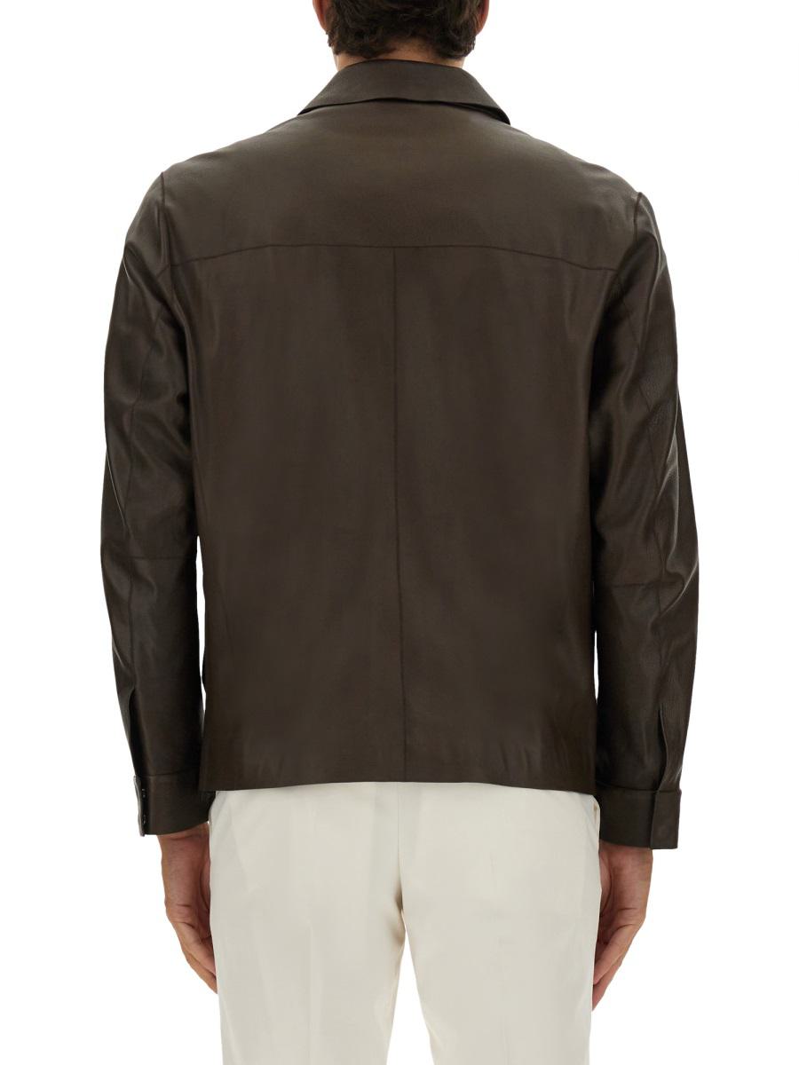 Boss Lederjacke