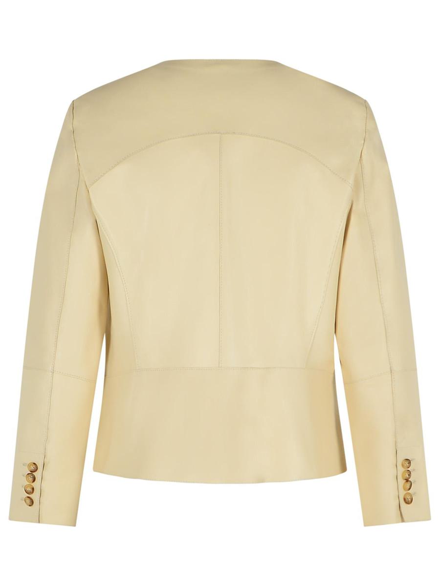 Bully Elfenbein Lederjacke