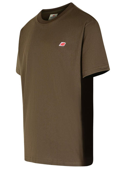 Gelbes Baumwoll-T-Shirt von New Balance