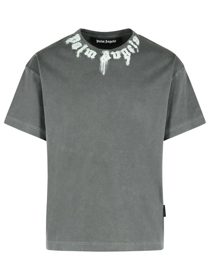 Graues Baumwoll-T-Shirt von Palm Angels