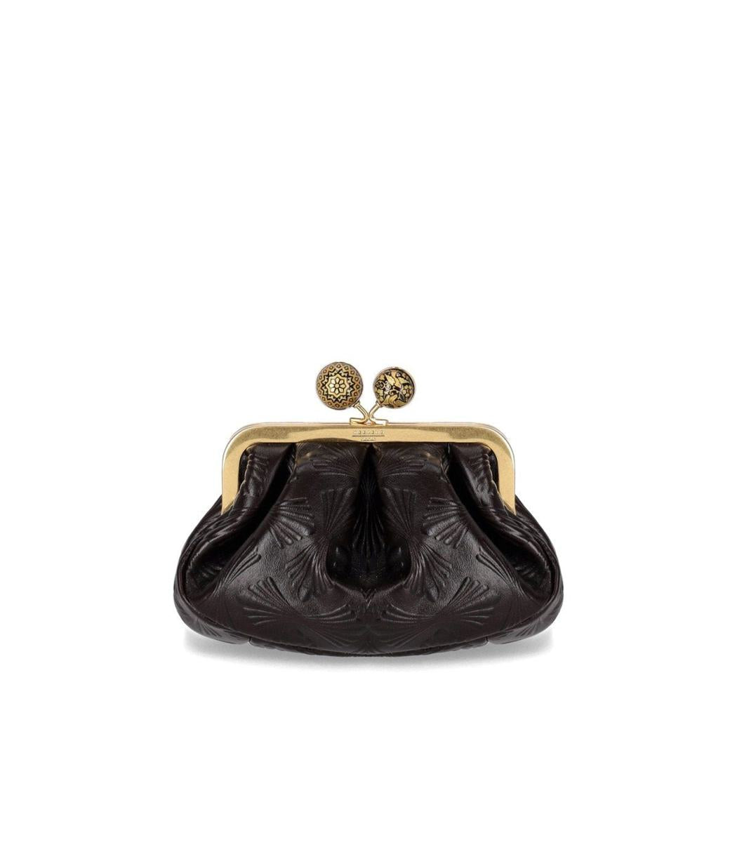 Weekend Max Mara – Kleine braune Clutch „Pasticcino Spanish Heritage“