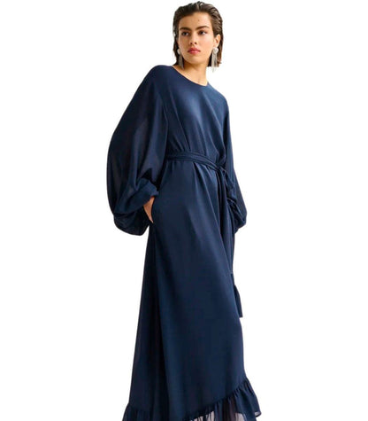 Essentiel Antwerp Iflower Marineblaues Kleid