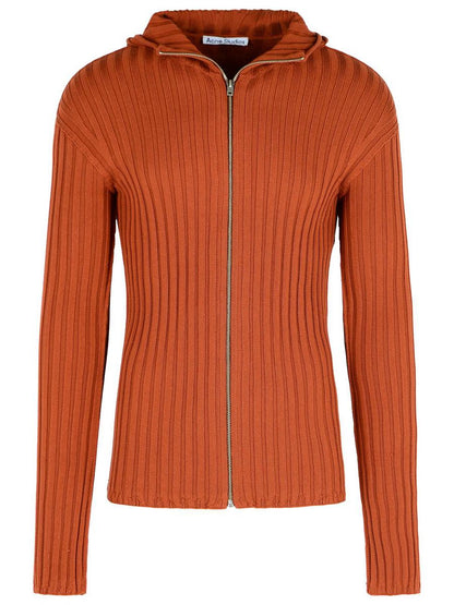 Acne Studios – Sweatshirt aus ziegelroter Baumwolle