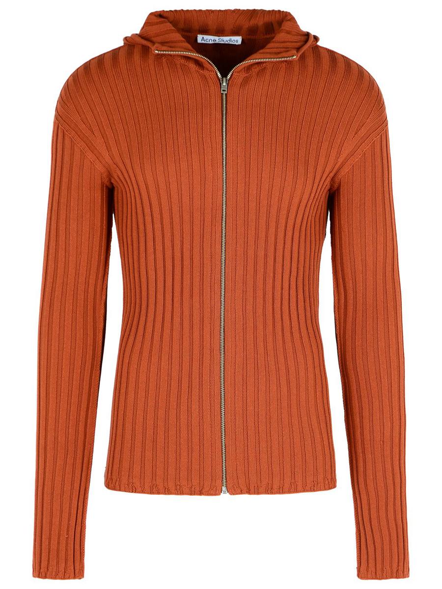 Acne Studios – Sweatshirt aus ziegelroter Baumwolle