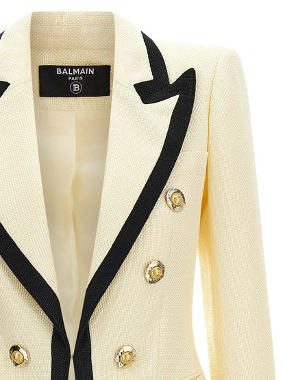 Balmain Maxi-Blazer mit Schultergurt