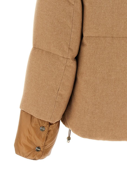 Herno Pufferjacke aus zwei Materialien