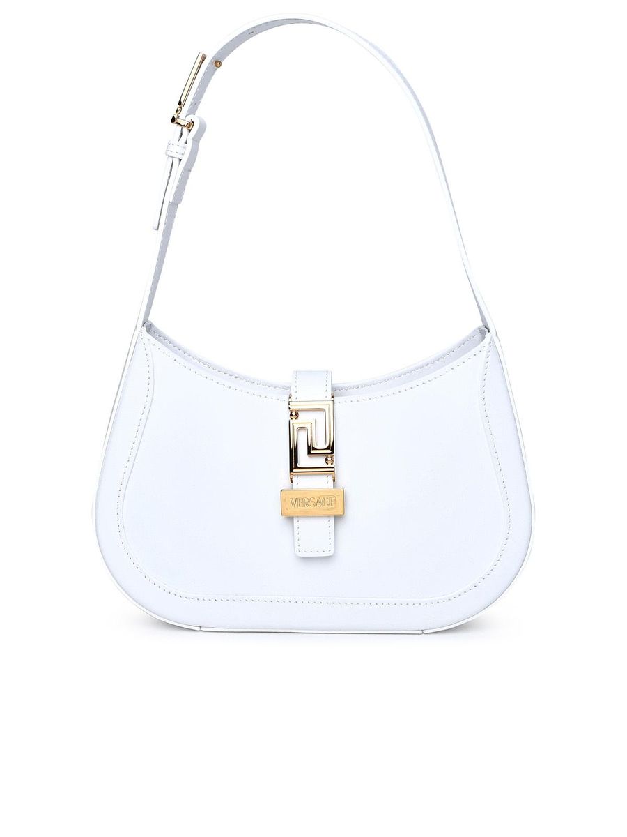Versace Weiße Ledertasche