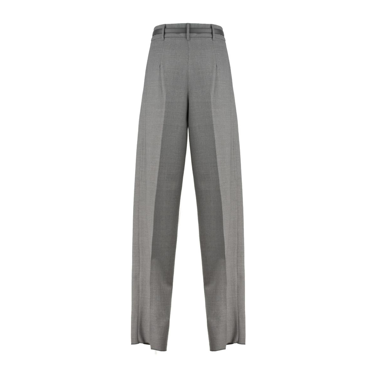 Max Mara – Graue Wollstrickhose