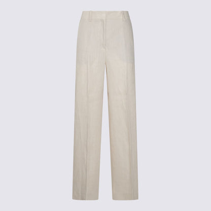 Beige Leinenhose von Incotex