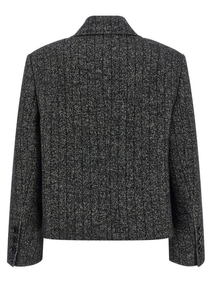 Dolce &amp; Gabbana gestreifter Wollblazer