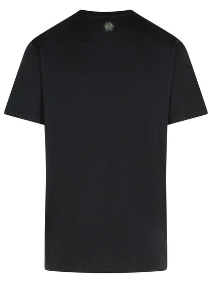Schwarzes Baumwoll-T-Shirt von Philipp Plein