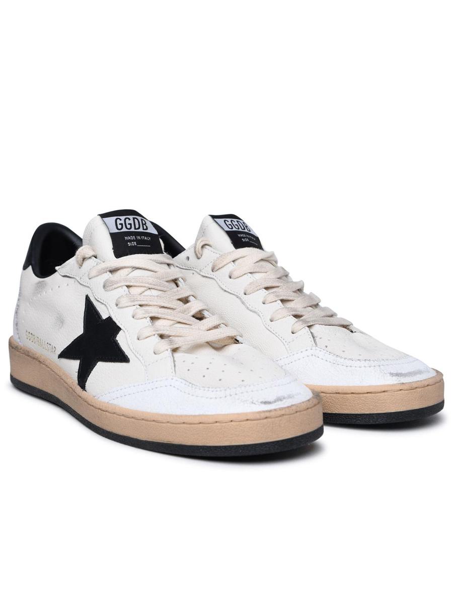 Golden Goose – Ball Star – Weiße Ledersneaker
