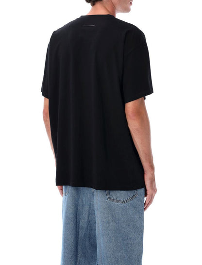 MM6 Maison Margiela Trompe L'Oeil bedrucktes Baumwoll-T-Shirt