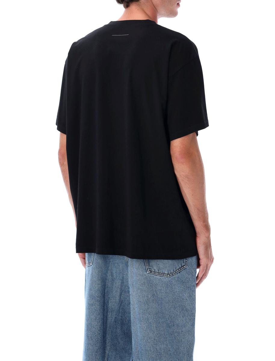 MM6 Maison Margiela Trompe L'Oeil bedrucktes Baumwoll-T-Shirt