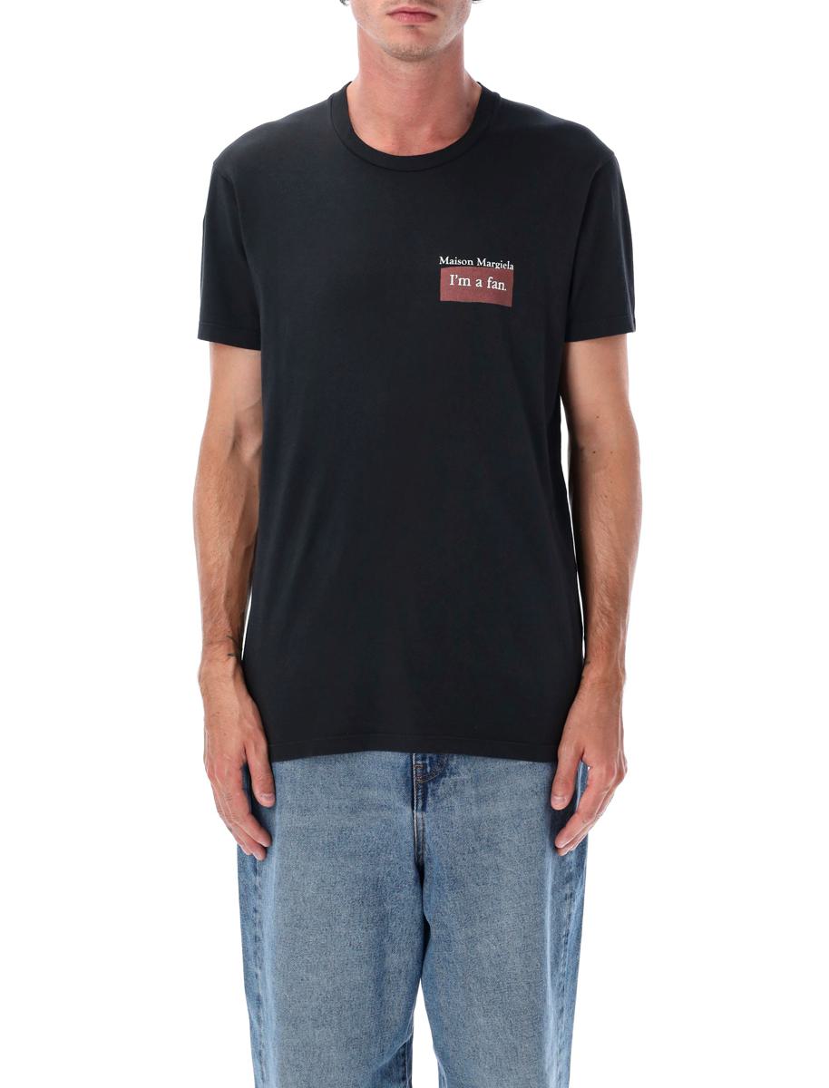Maison Margiela – T-Shirt „I’M A Fan“ aus überfärbter Baumwolle