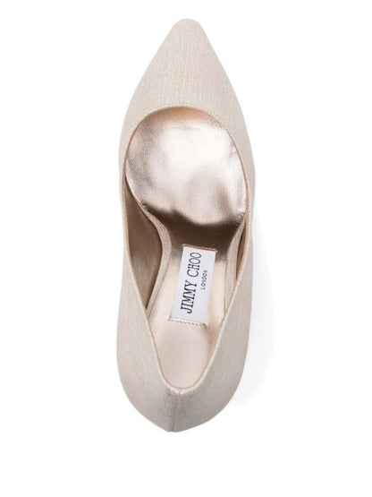 Jimmy Choo Romy 85 Pumps aus Lamé-Stoff