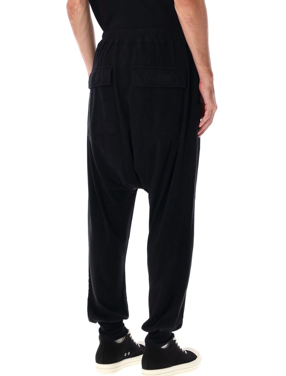 Rick Owens Drkshdw Schwarze Jersey-Hose mit Kordelzug