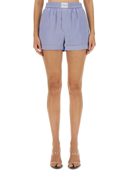 T By Alexander Wang – Shorts mit Logo