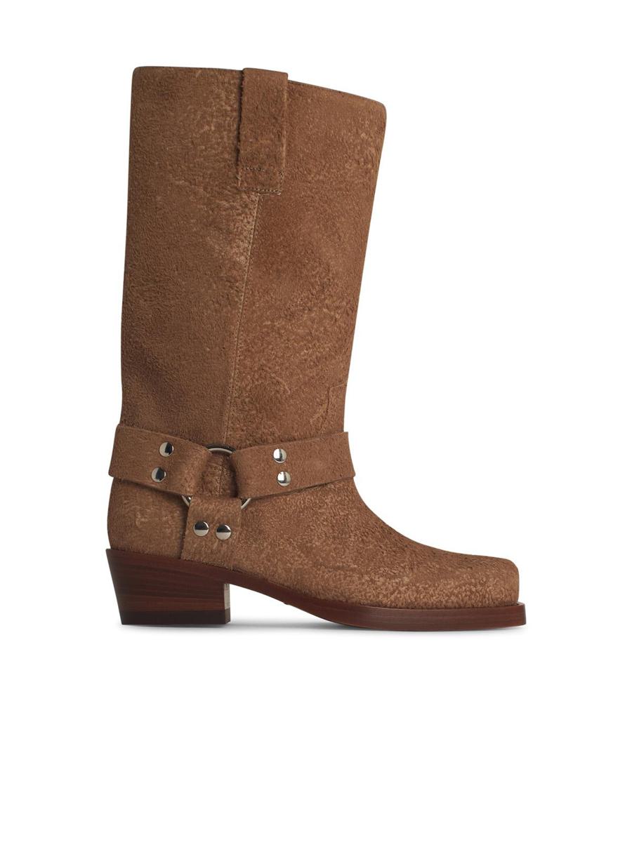 Paris Texas – Roxy – Beige Wildlederstiefel
