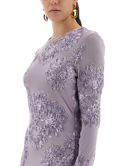 Rotate Birger Christensen 3D-Mesh-Minikleid