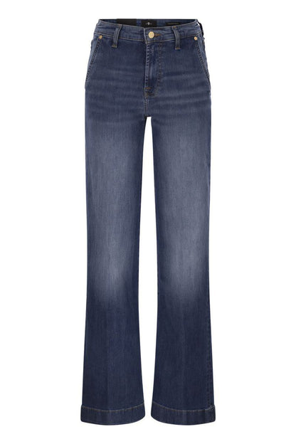 7 For All Mankind Modern Dojo – Hoch taillierte Schlagjeans