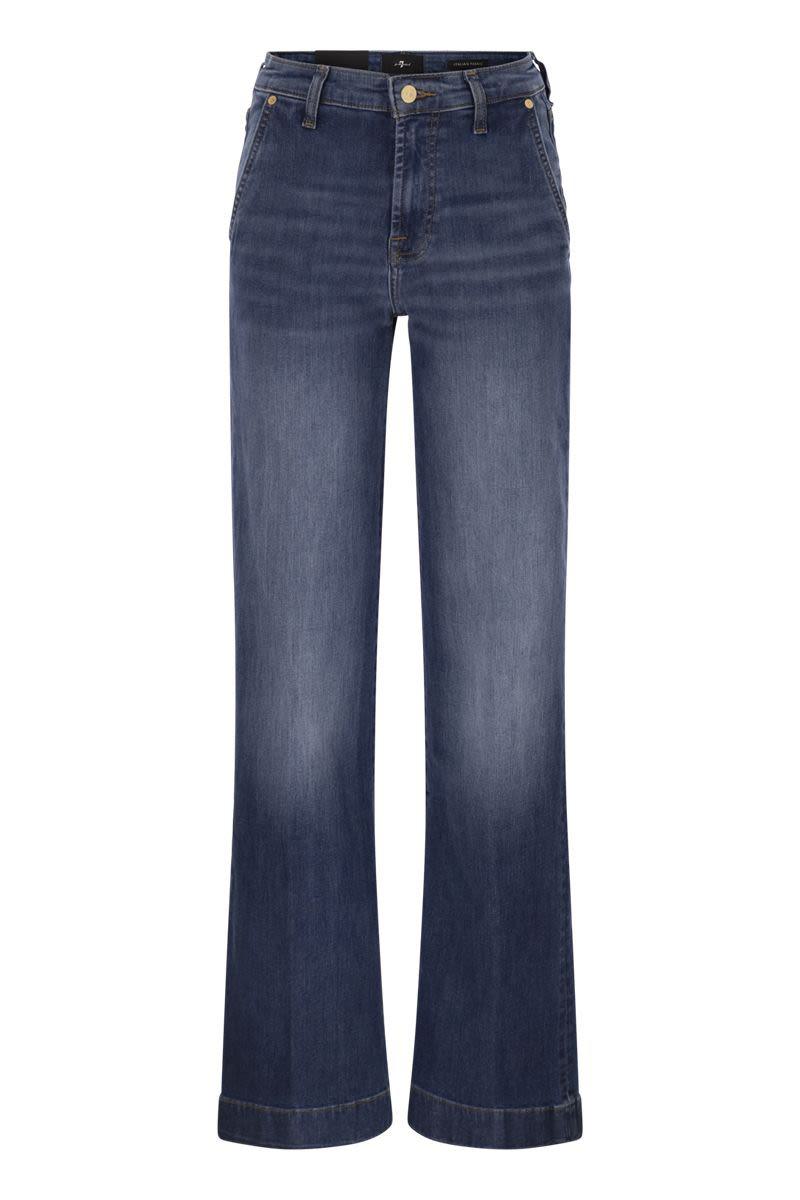 7 For All Mankind Modern Dojo – Hoch taillierte Schlagjeans