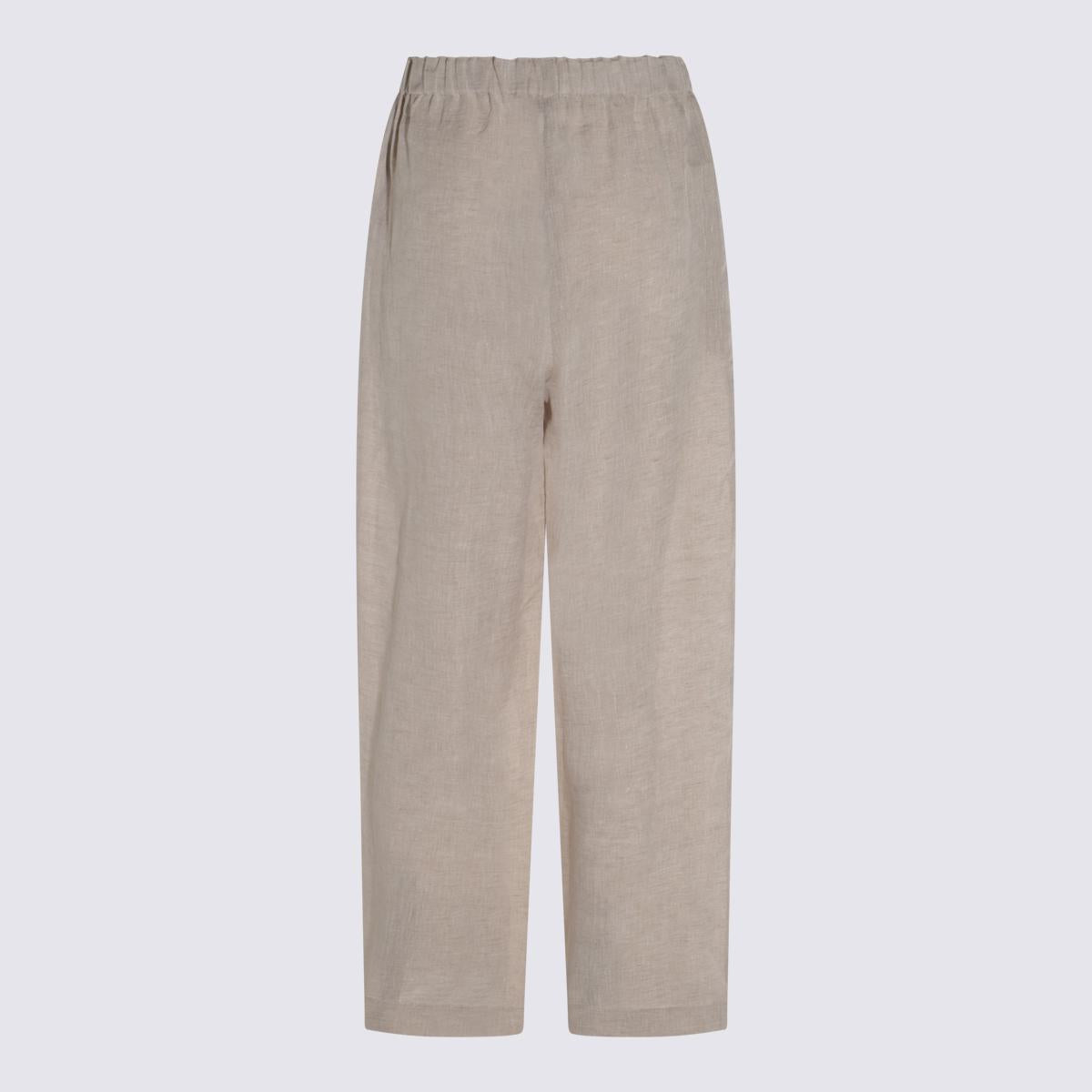 Fabiana Filippi Beige Leinenhose