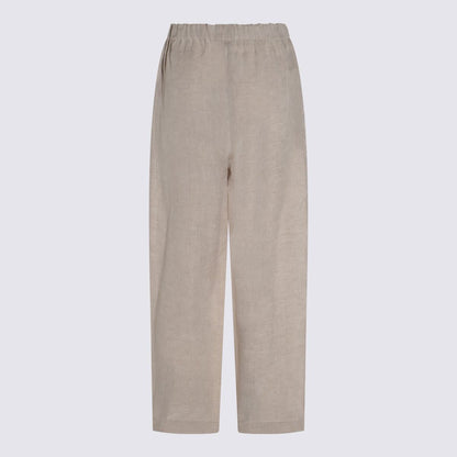 Fabiana Filippi Beige Leinenhose