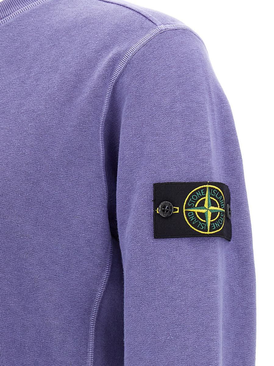 Sweatshirt mit Logo-Aufnäher von Stone Island