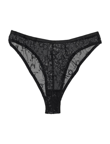 Marine Serre Mesh Flock Slip Glitter