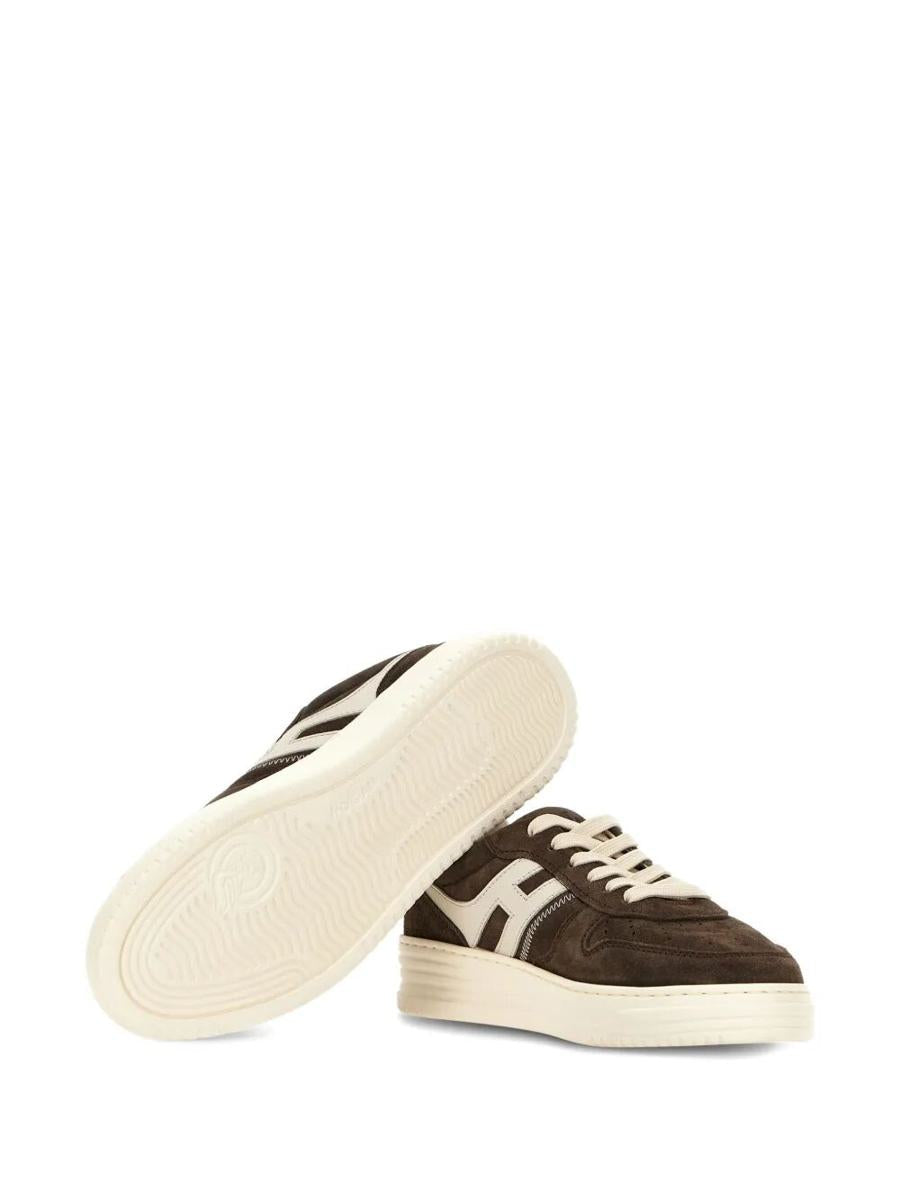 Hogan H630 Wildleder und Leder Sneakers Schuhe