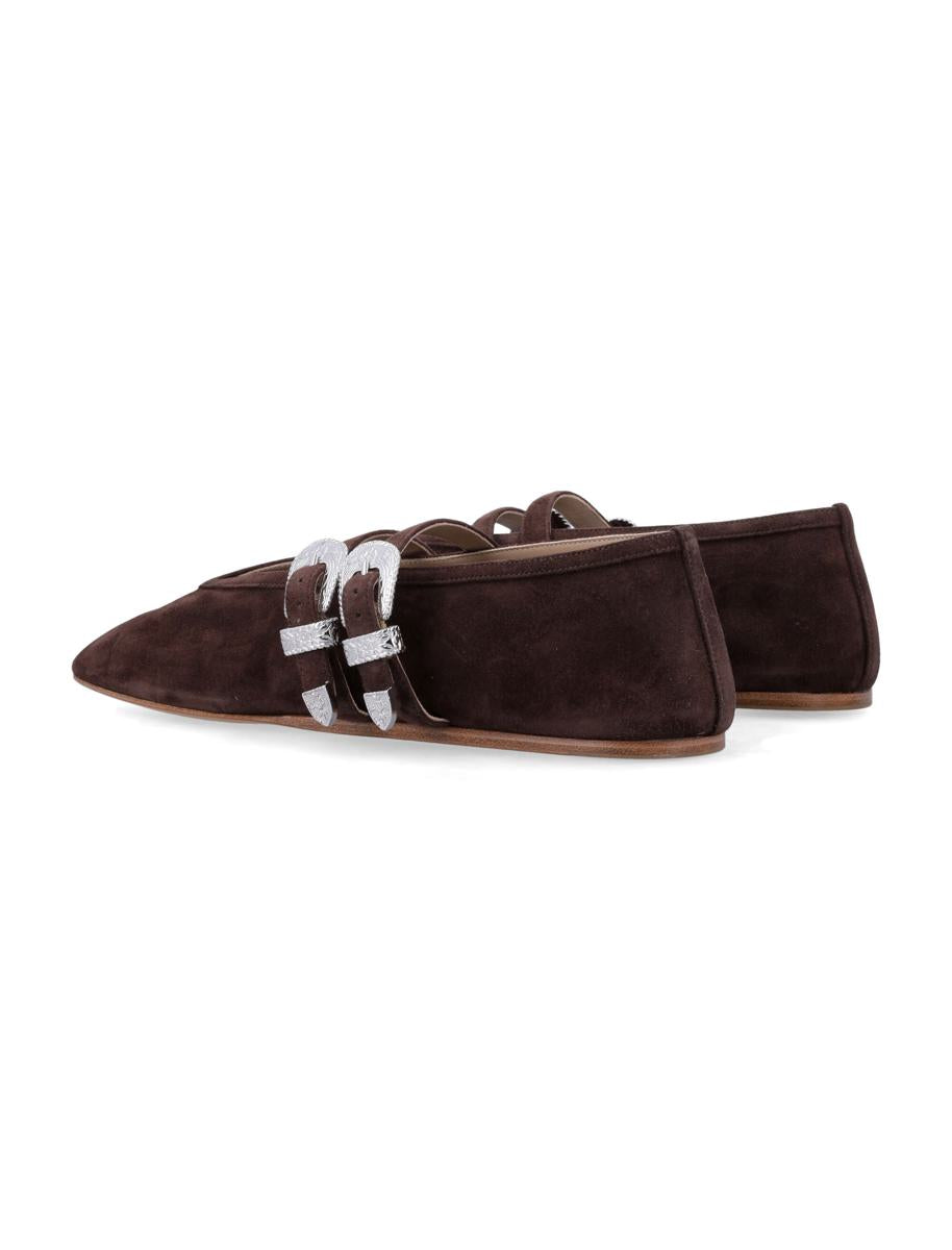 Le Monde Beryl Claudia Ballettschuhe Schokoladenwildleder