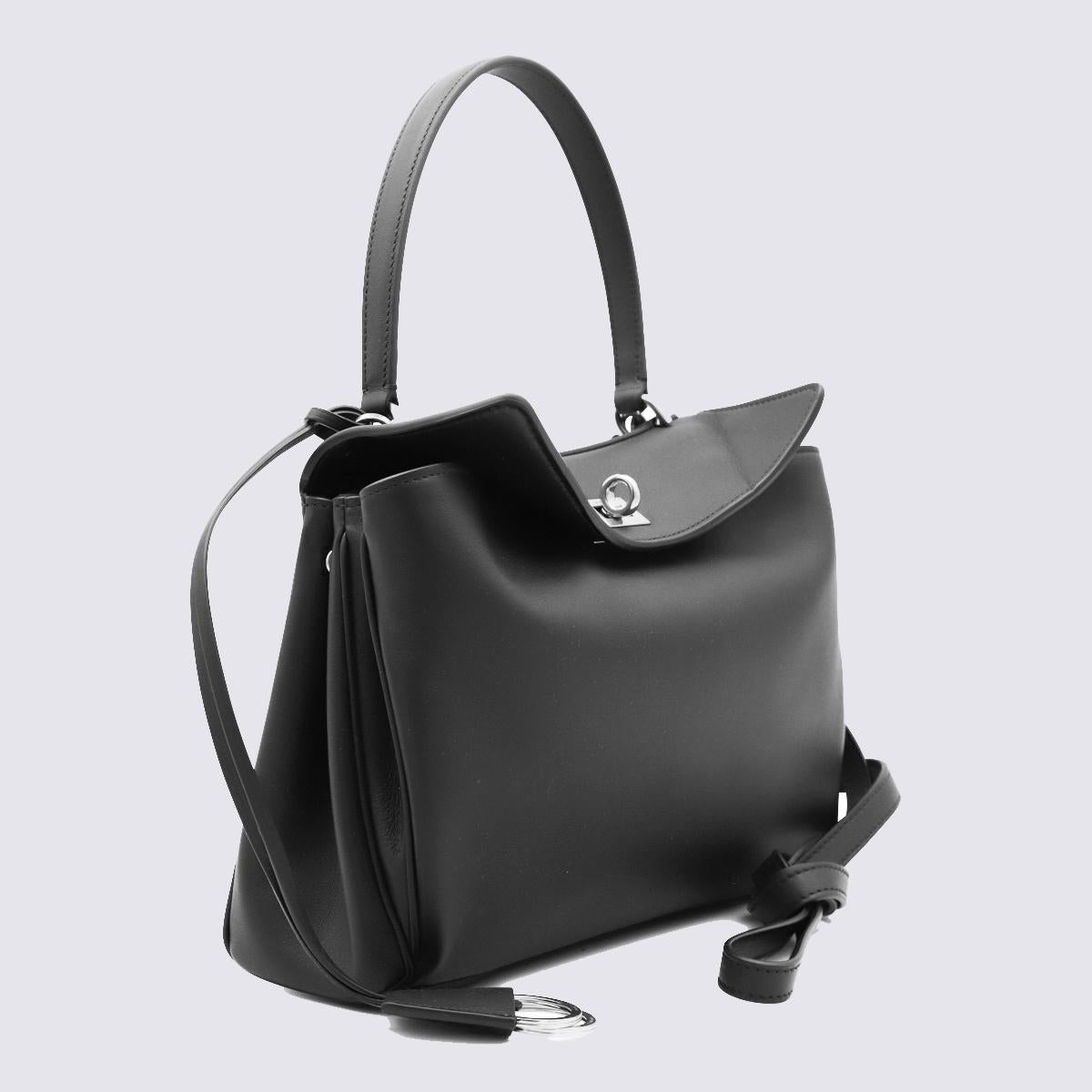 Balenciaga – Rodeo S – Henkeltasche aus schwarzem Leder