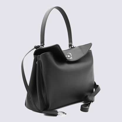 Balenciaga – Rodeo S – Henkeltasche aus schwarzem Leder