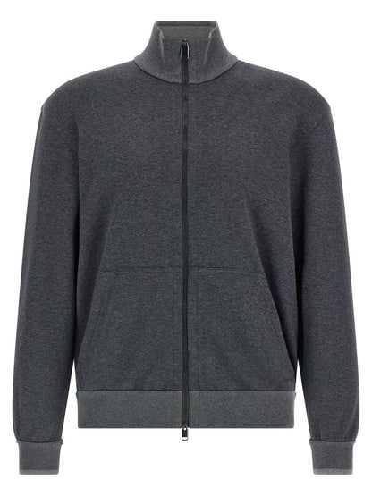 Brioni – Sweatshirt aus Piqué-Baumwolle