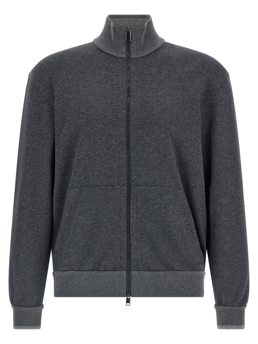 Brioni – Sweatshirt aus Piqué-Baumwolle